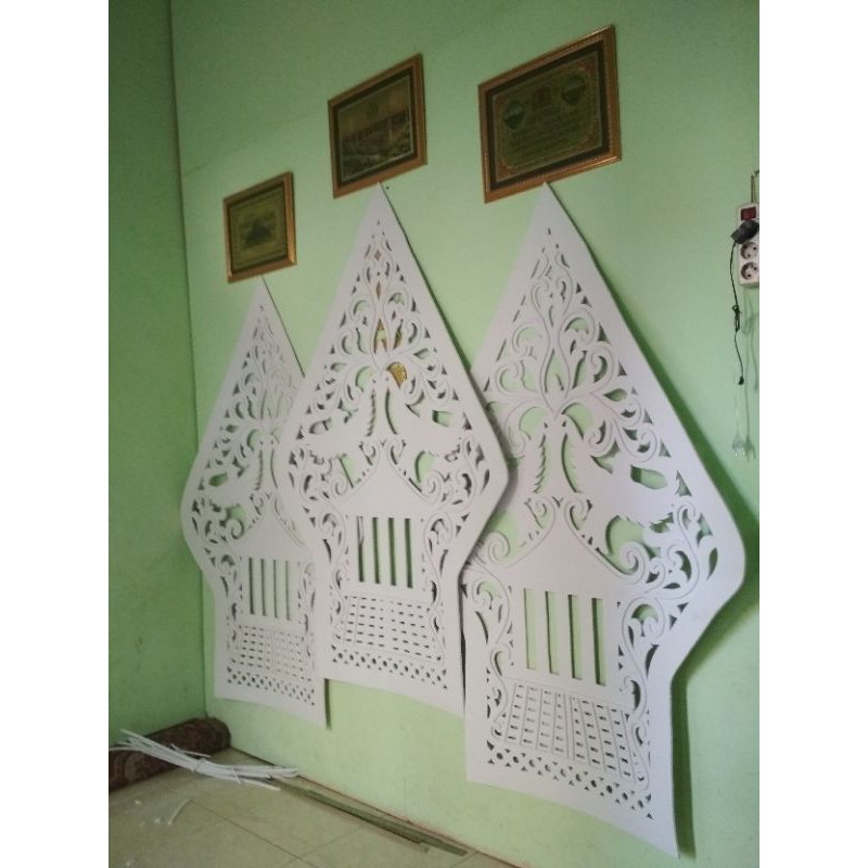 ukiran gunungan wayang bahan spon eva