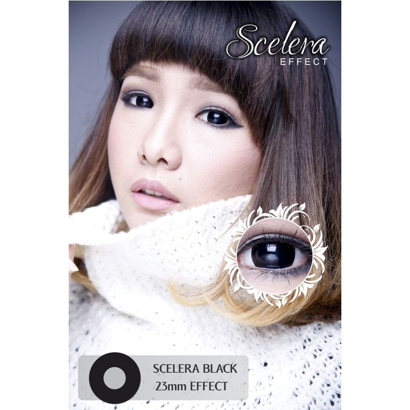 Softlens Sclera Black Hitam