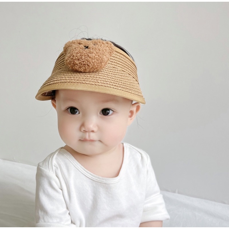 Topi anak musim panas topi korea straw hat