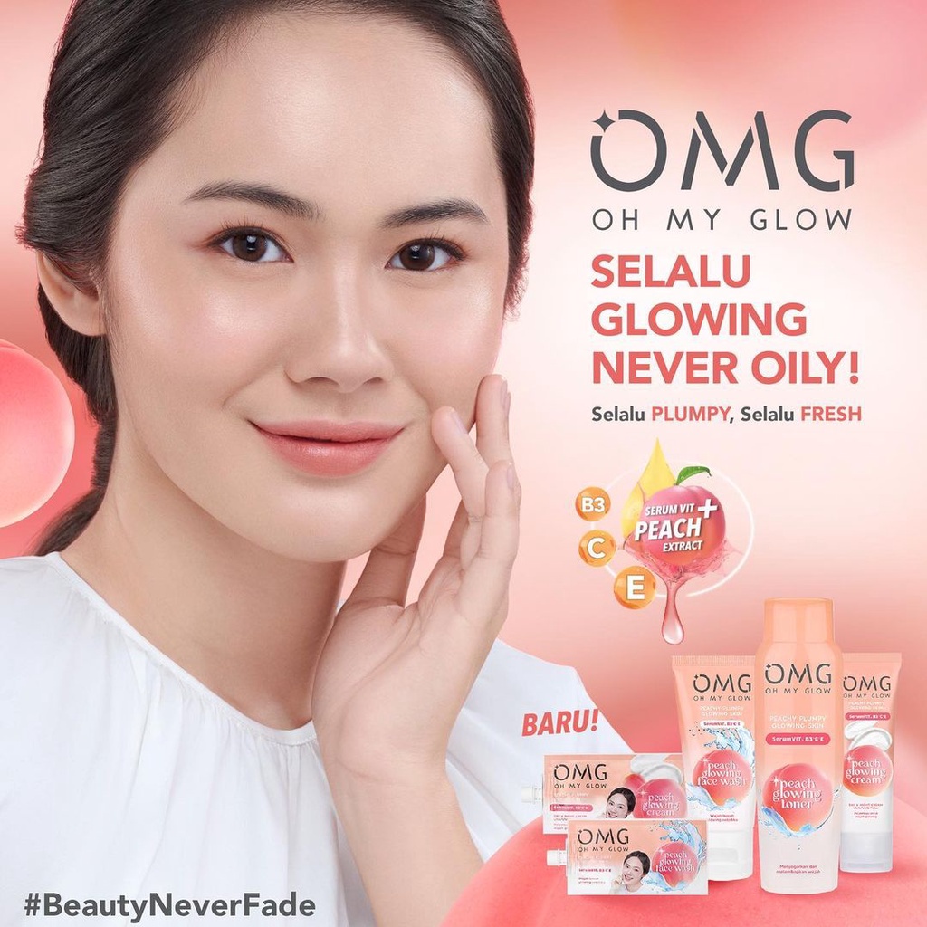 OMG Oh My Glow - Glow Kit Paket Perawatan Wajah untuk Kulit Tampak Glowing, Mencerahkan, dan Tampak Sehat GIRLSNEED77 OMG Skincare 1 paket 3 item