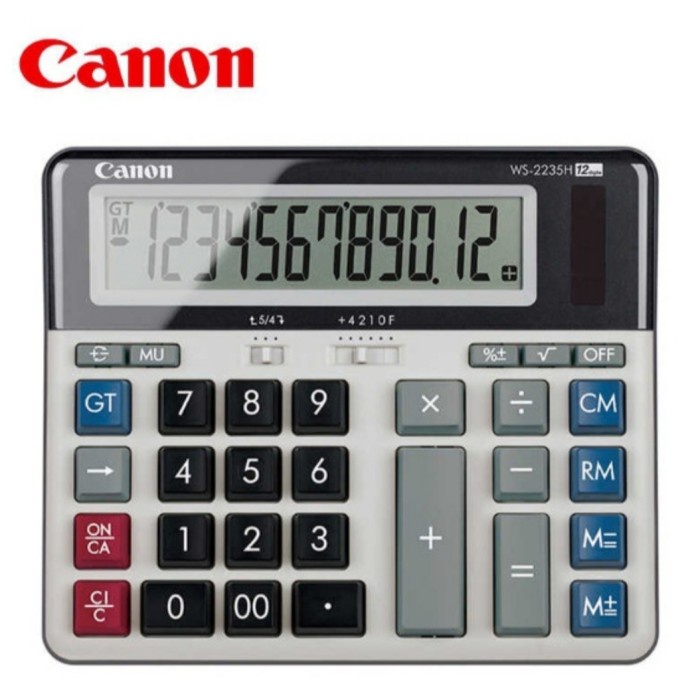 

CANON WS 2235H CALCULATOR DESKTOP BIG DISPLAY - KALKULATOR LAYAR BESAR