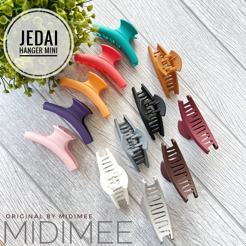 JEDAI HANGER DOFF KOREA - Jepit Salon Bentuk T 5cm Polos - Jepit Rambut Korea Matte Premium