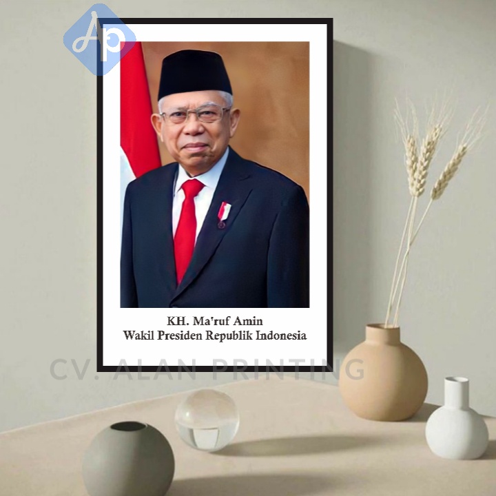 FOTO+BINGKAI PRESIDEN &amp; WAKIL PRESIDEN 10R