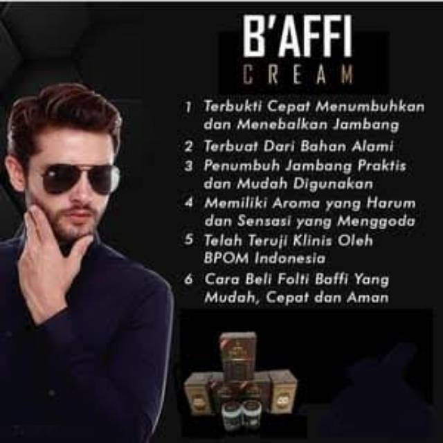 Penumbuh jenggot dan kumis,krim B'AFFI,krim penumbuh jenggot dan jambang