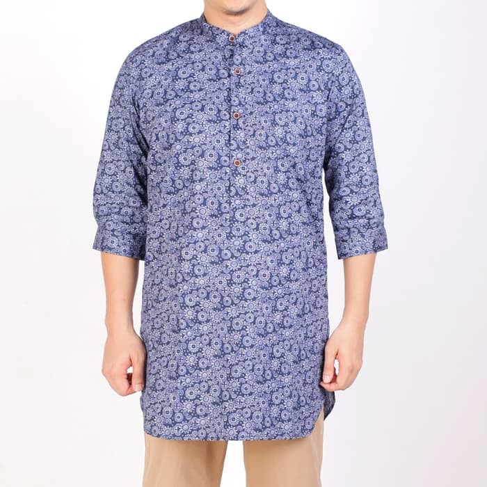 Gamis pria Gamis Batik Pria Slimfit Lengan Pendek Jubah pria