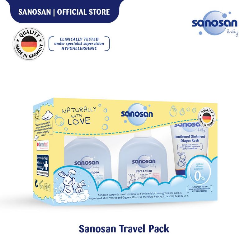 Sanosan Baby Bath /Shampo/Wash Foam/Wash &amp; Care Perawatan Mandi Untuk Bayi Hypoallergenic