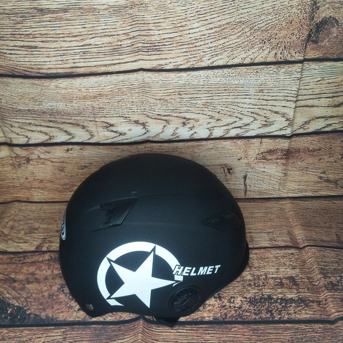 Helm Sepeda Skuter Motor Elektrik Half Face ZORO black