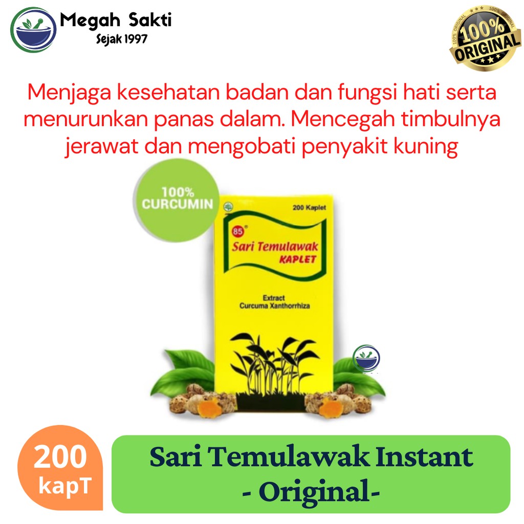 

Megah Sakti - Deli 85 - Sari Temulawak Kaplet 200'S Untuk Kesehatan Liver CDK