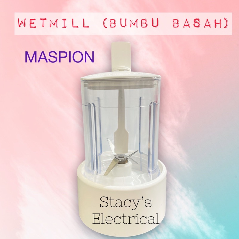 GELAS BLENDER BUMBU BASAH MASPION MT 1206 1215 1207 1213 (WETMILL MASPION)-Putih Gear nylon msp
