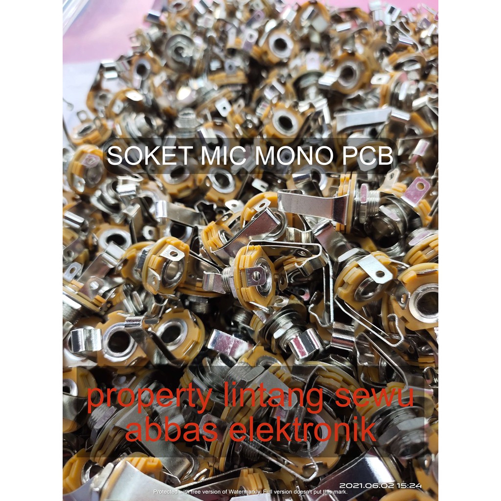 SOKET MIC AKAI MONO PCB 3 TUMPUK