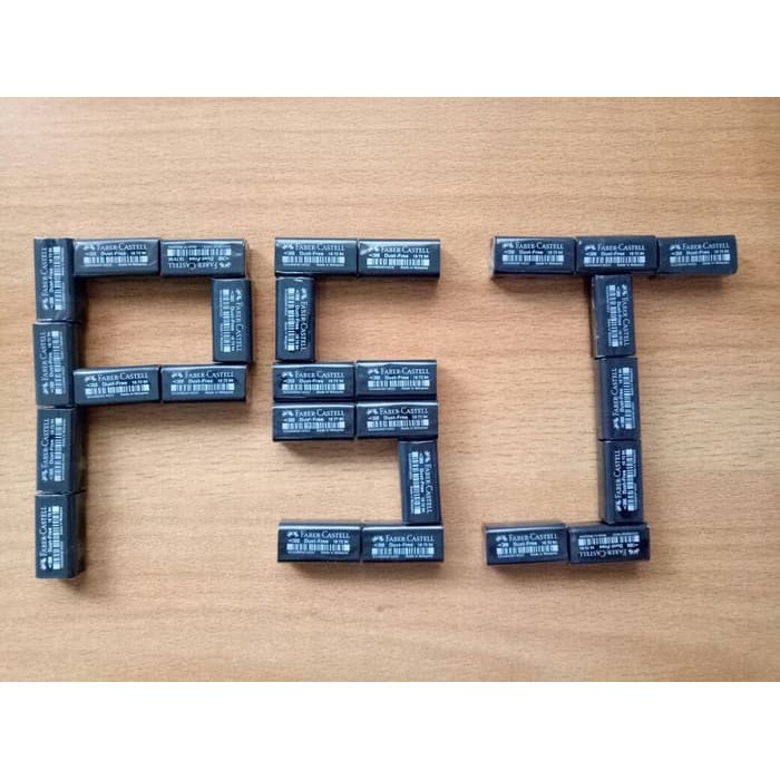 

MURAH PENGHAPUS PENSIL FABER CASTELL ERASER DUST FREE 7294 HITAM ECER!!