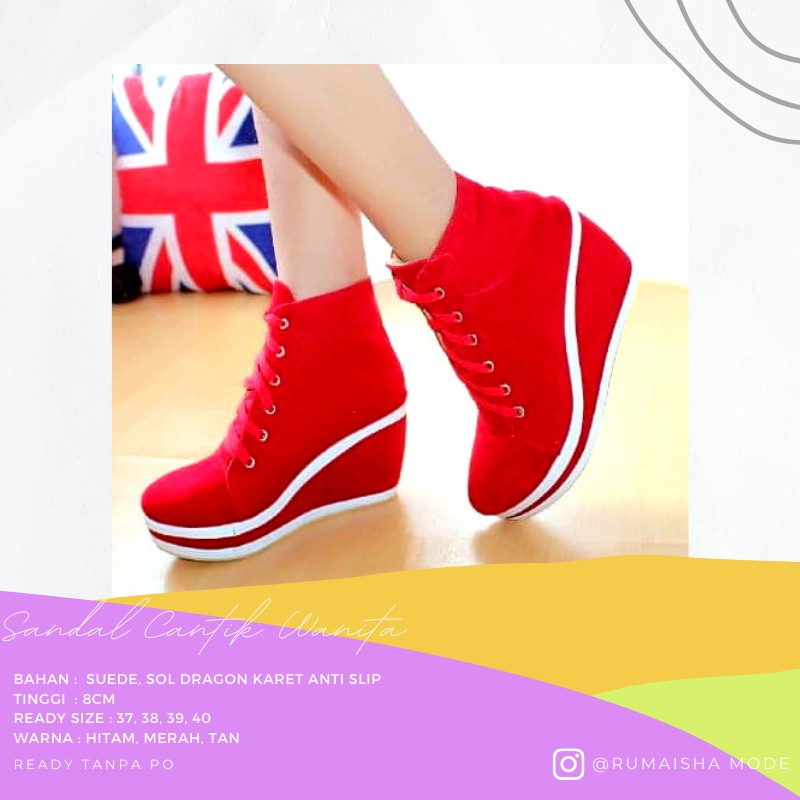 JATI SITOMPULIA SEPATU WEDGES WANITA IMPORT SEPATU KERJA WANITA