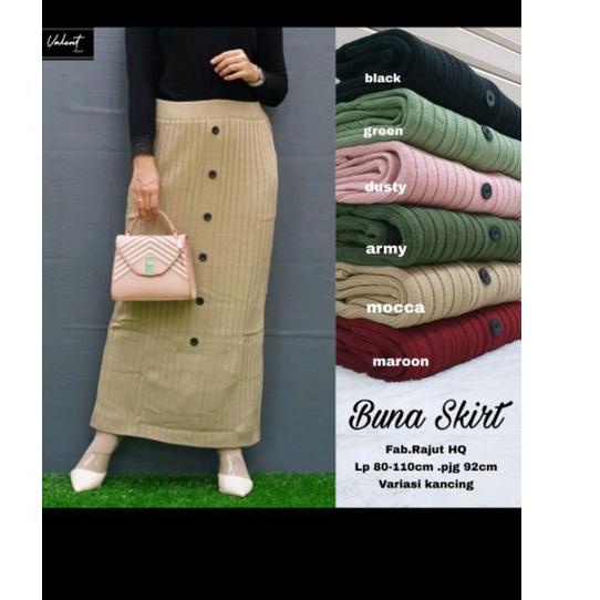 Serba Murah➢ ROK SPAN RAJUT KANCING PREMIUM/MAXI SKIRT/ROK SPAN RAJUT /ROK SPAN RAJUT KEKINIAN/ROK S