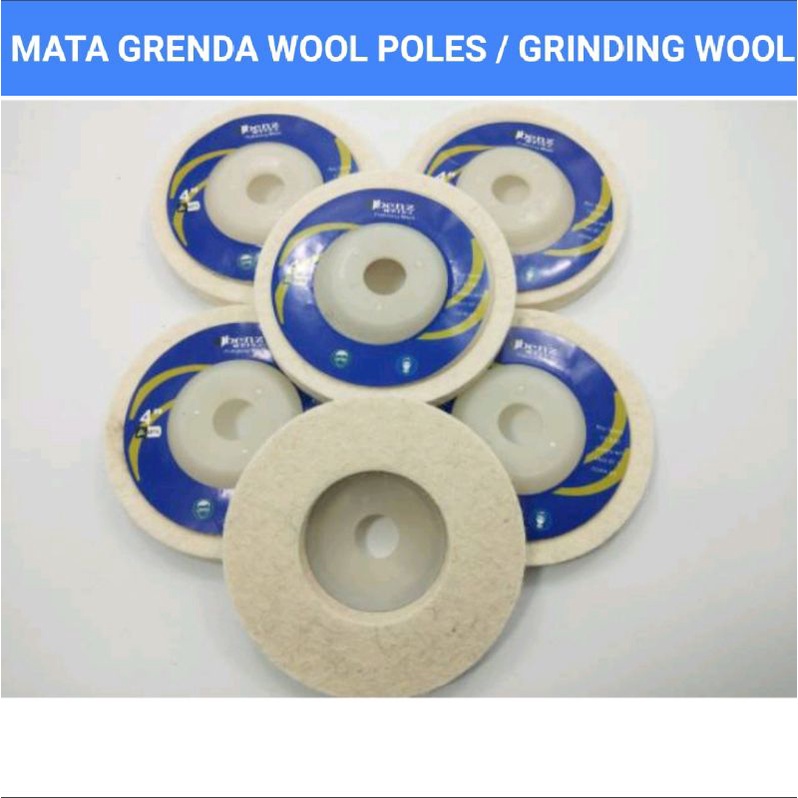 BATU GERINDA POLES WOL / GRINDING WOOL / POLISHING WOOL 4" INCH