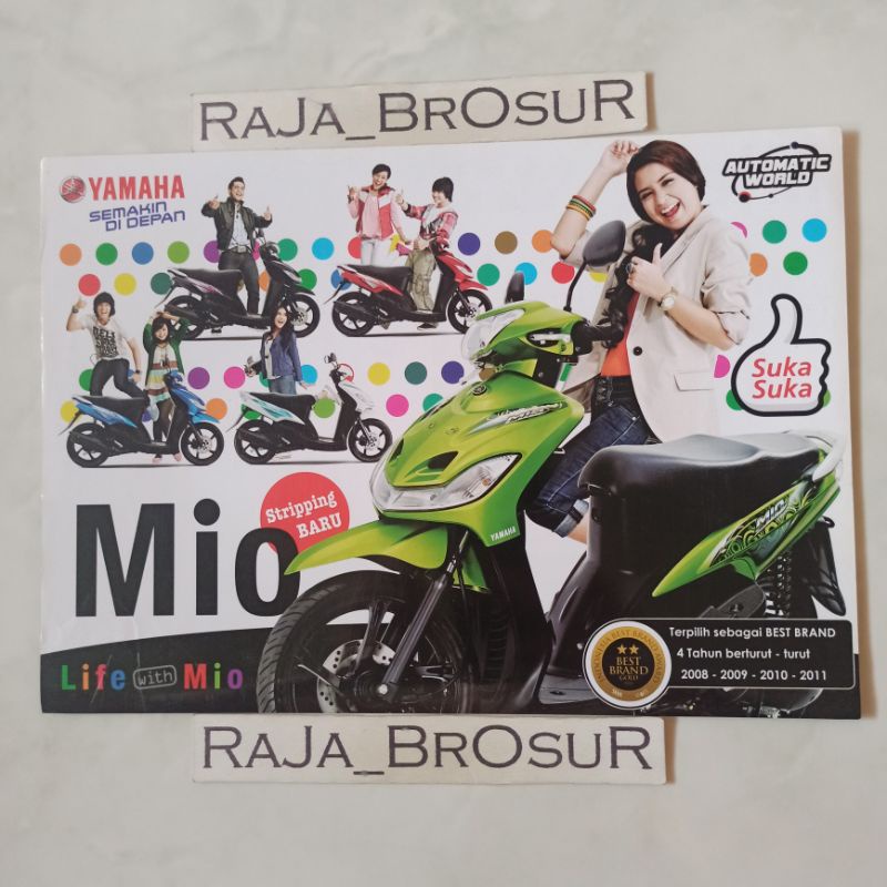 Poster brosur katalog flyer Yamaha Mio sporty 2011