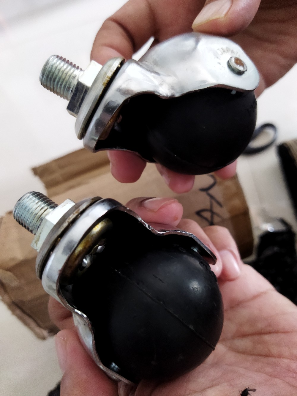 Roda Skk Tt-50b 2 Inch-roda Karet Bulat-roda Kater-roda Kursi-roda Lemari-roda Spring Bed