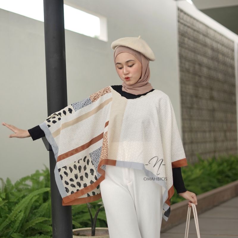 Dahlia kimono scarf by omahbicis- Scarf outer- Outerscarf kekinian