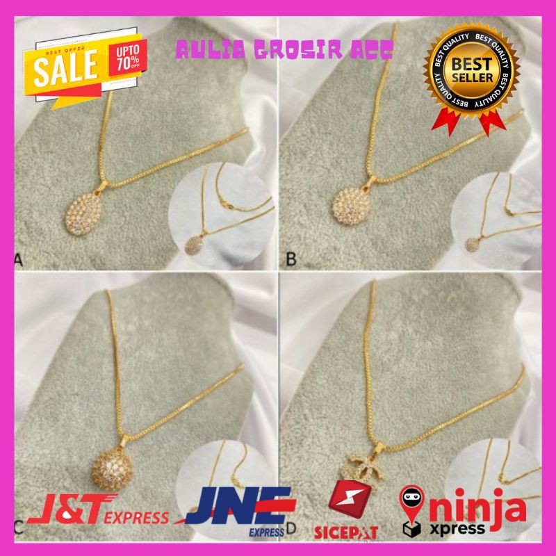 KALUNG EMAS KALUNG TITANIUM KALUNG WANITA FASHION WANITA PERHIASAN WANITA KALUNG MONEL KALUNG ANAK