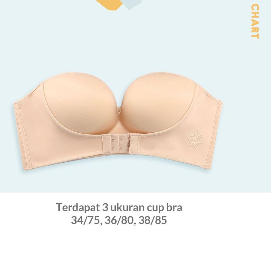 Terlaris BIKINI MASTER - Margot Push Up Bra Tanpa Tali dan Tanpa Kawat Kualitas Import 