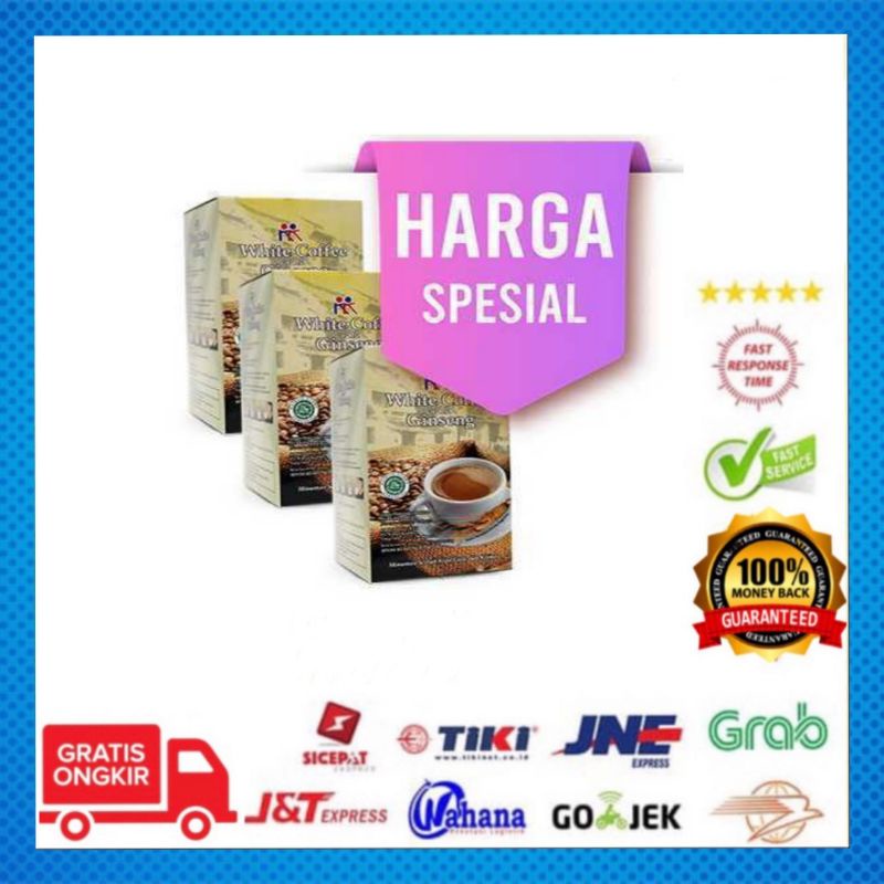 

3 Box White Coffee With Gingeng