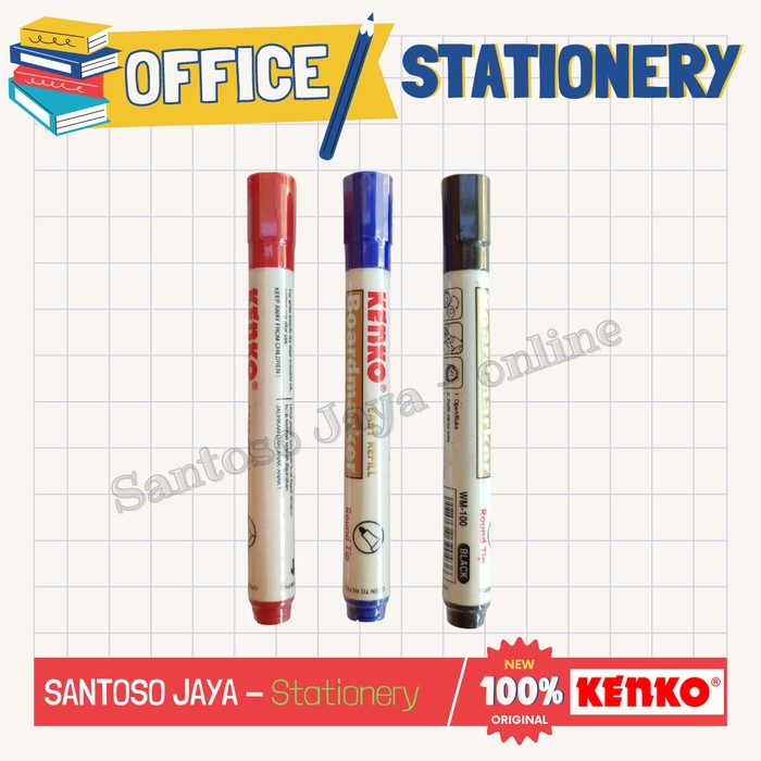 

Spidol Papan Tulis KENKO - Board Marker KENKO WM-100