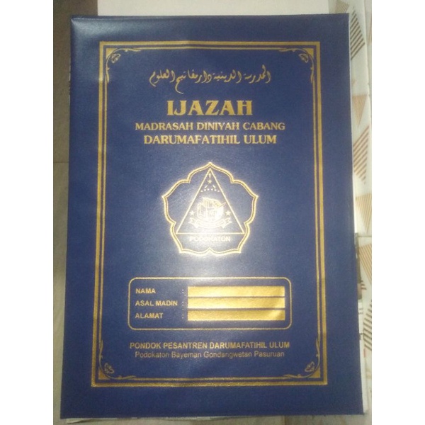 

map ijazah cetak sablon