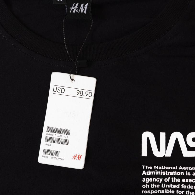 ☋ KAOS NASA H&M HERON PRESTON / UNIQLO / HNM - FULL TAG LOGO MIRROR ORIGINAL ➣