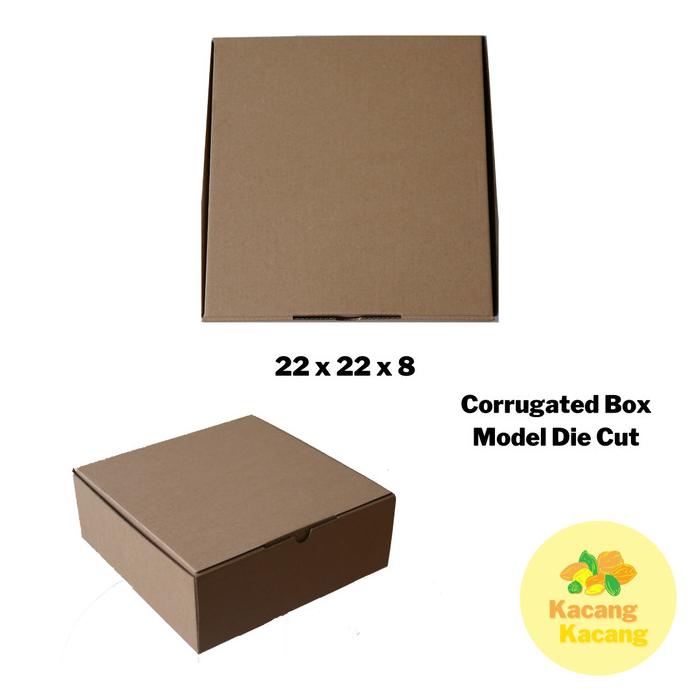 

Corrugated Box Kardus Box Polos [22 x 22 x 8] 10 pcs