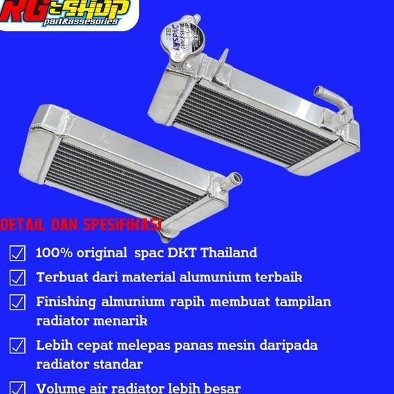 radiator almu almunium alumunium polish SPAC DKT honda cbr 150 old CBU original thailand