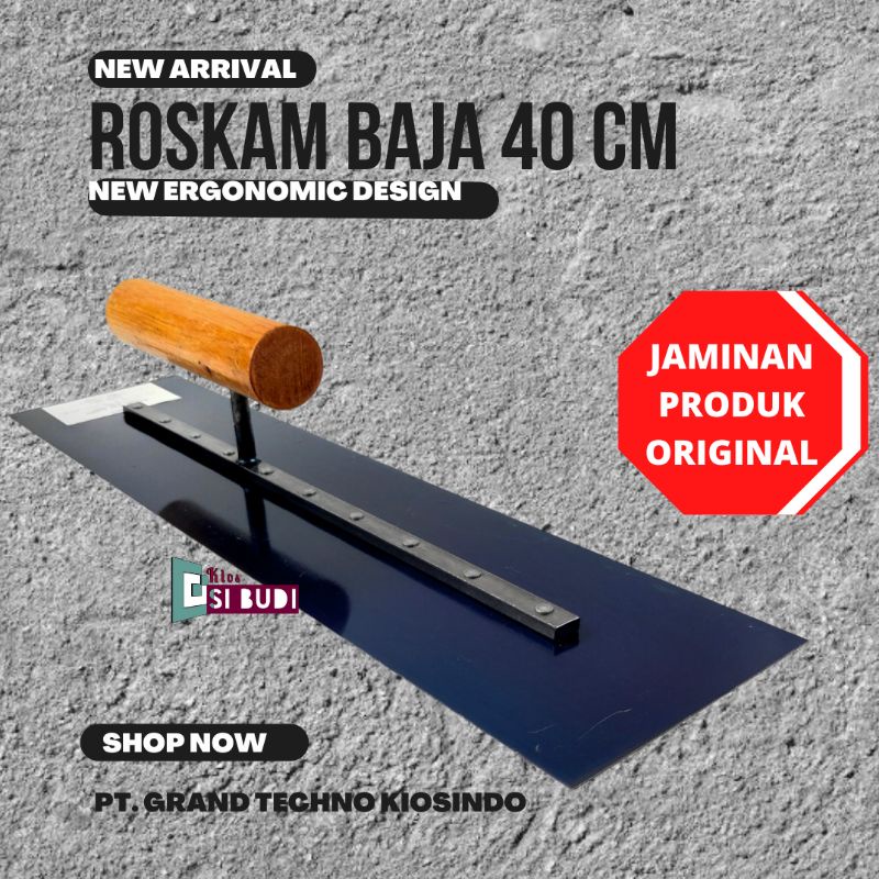 Roskam Raskam Reskam Flat Baja Carbon Acian Plester Tembok Epoxy Mortar Import Original Lurus Awet T