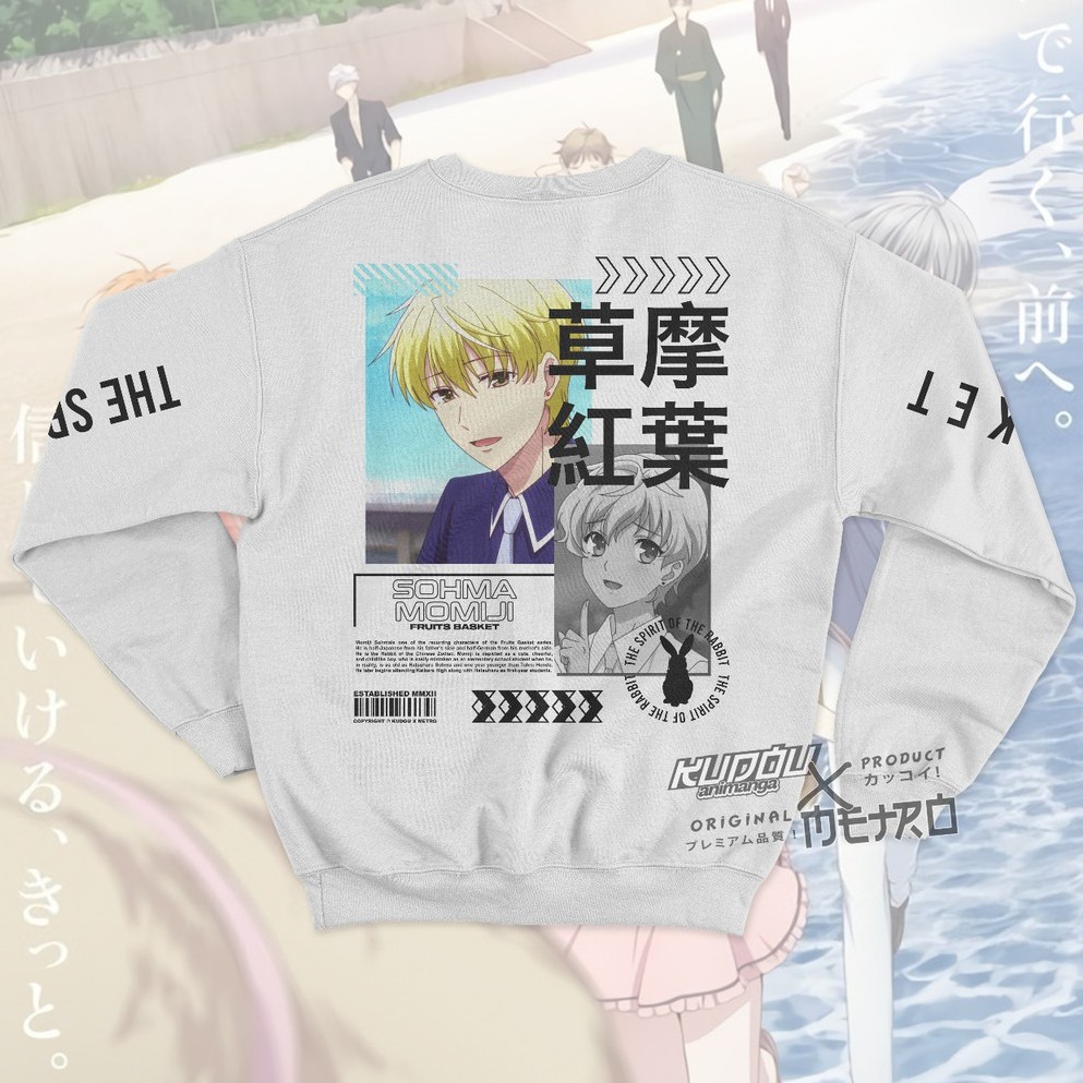 Crewneck Sohma Momiji V2 Anime Fruits Basket Character Manga Cotton Fleece Premium