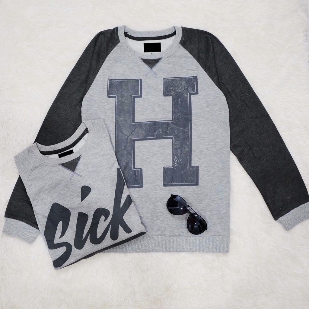 Sweater Laki-Laki Pria Dewasa Sablon (Promo)