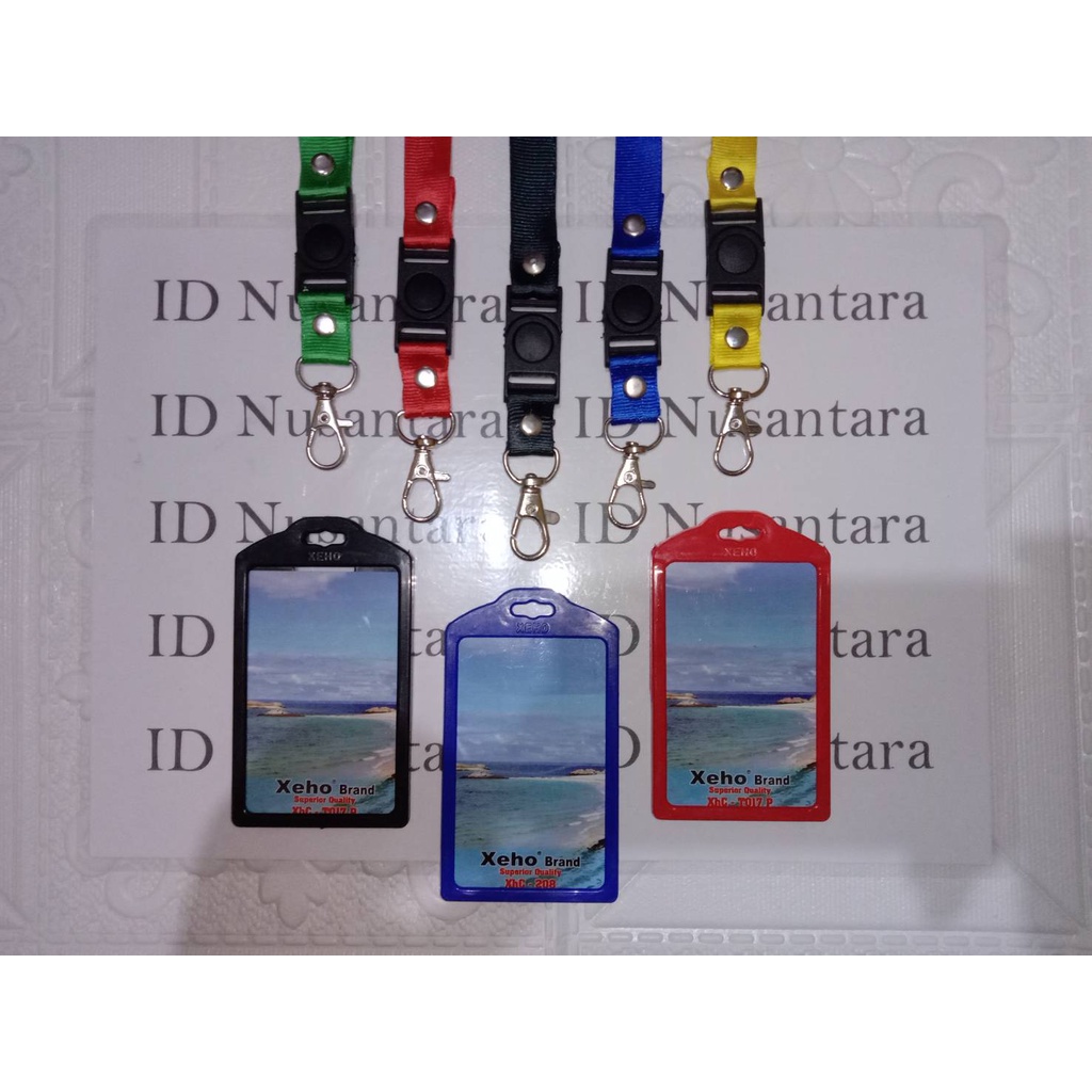 

Paket Tali 1.5cm Stofer + Casing ID Card Plastik Xeho