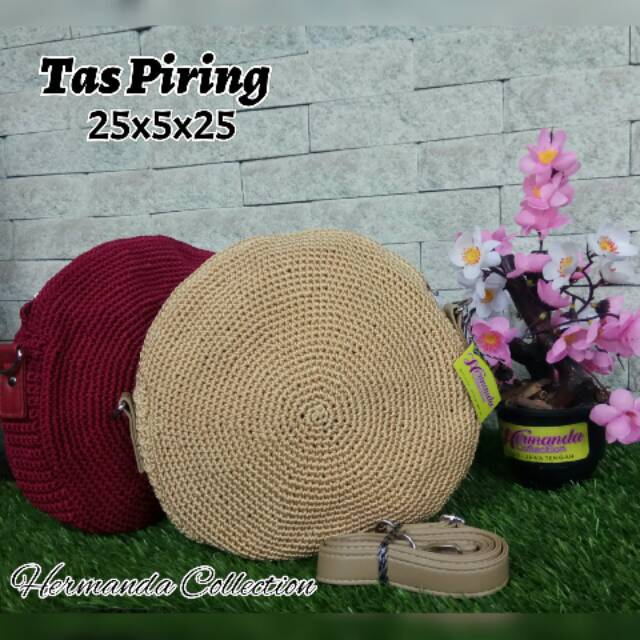 Tas Rajut Model Piring