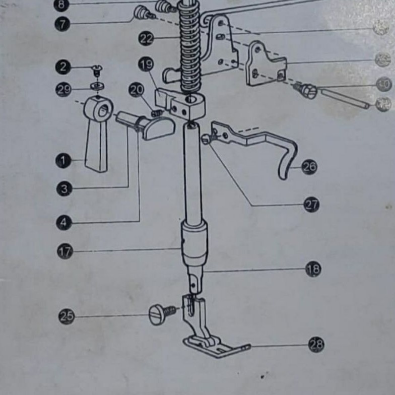 Baut Sepatu 22T7-15 Mesin Jahit High Speed