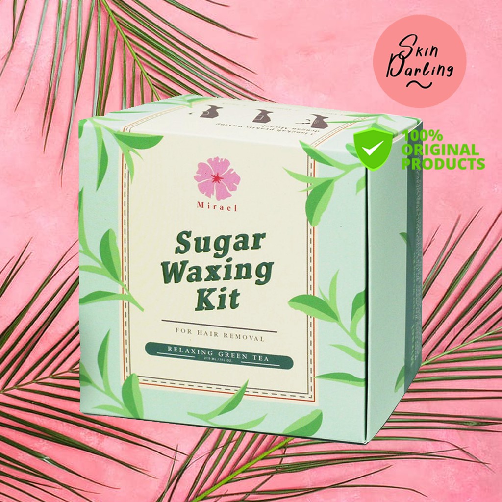 Jual MIRAEL Green Tea Sugar Waxing Kit 210ml Shopee Indonesia