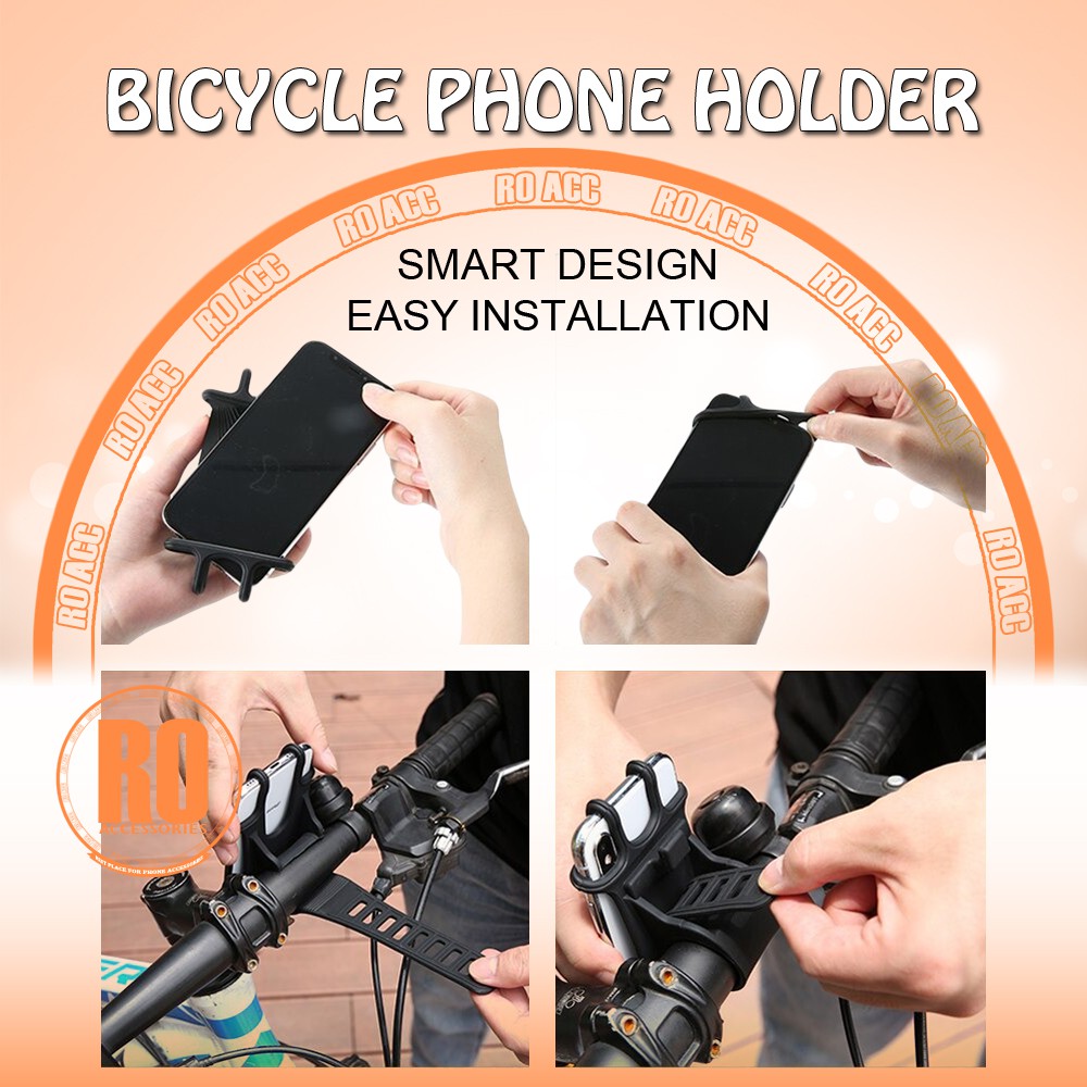 [RO ACC] NVN-CH03 NANVAN TEMPAT HP UNTUK DI SEPEDA DAN SEPEDA MOTOR BICYCLE PHONE HOLDER ALL TIPE HP