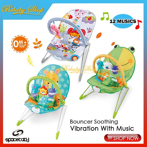 Bouncer Space Baby Sooting Vibration With 12 Music SB 8610 / Tempat Duduk Baby