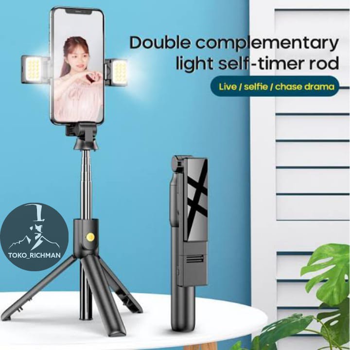 TONGSIS K12D TRIPOD SELFIE STICK BLUETOOTH REMOTE CONTROL WITH 2LED