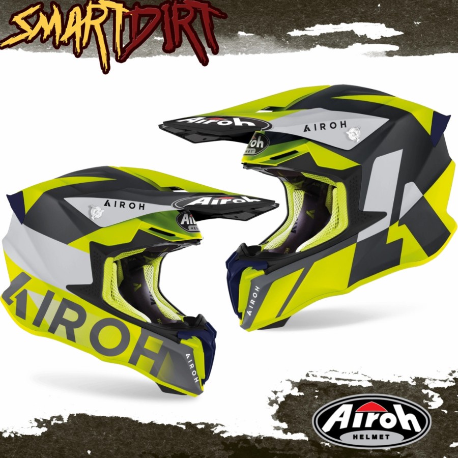 HELM AIROH TWIST 2.0 LIFT YELLOW 2022 HELM CROSS AIROH TWIST LIFT YELLOW 22