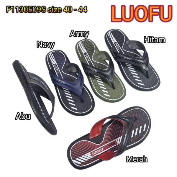 japit karet Jelly Unik sandal jepit Berkualitas pria sendal cowok luofu import F1130E09