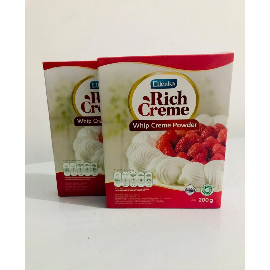 

Ellenka Rich Creme Whip Creme Powder/Bubuk Whip Cream Instant 200gr