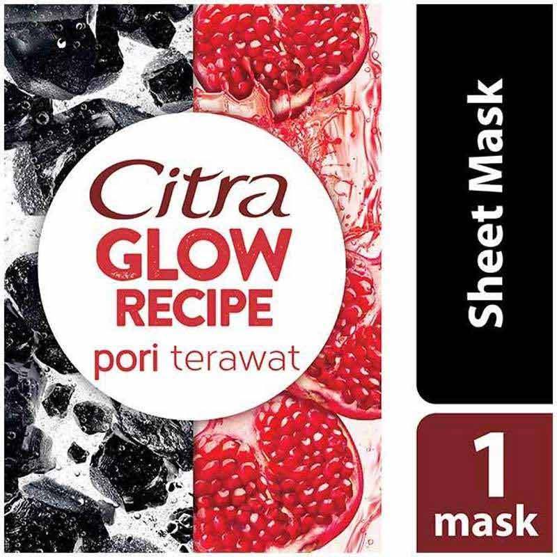 Citra Glow Recipe Activated Charcoal + Pomegranate Sheet Mask [25 G]