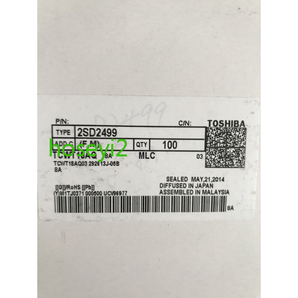 (50 Buah) D2499 D2498 ORIGINAL Transistor 2sd2498 2sd2499 Original Untuk Alat Elektronik