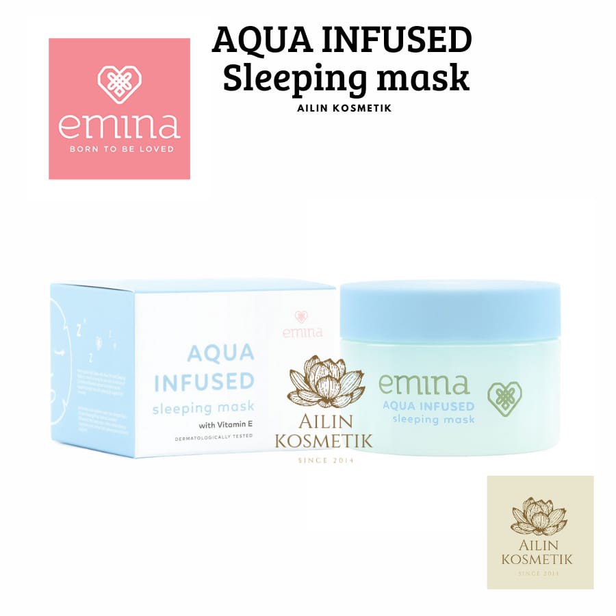 EMINA Aqua Infused Sleeping Mask 30gr / Masker Wajah Emina by AILIN