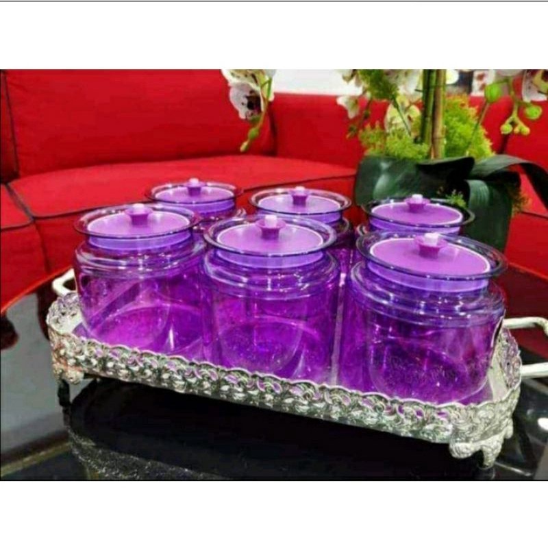 TUPPERWARE  Toples Counterpart Import Malaysia Ecer(1) & Counterpart Lokal Pink Magenta 900ml 1.2 L 