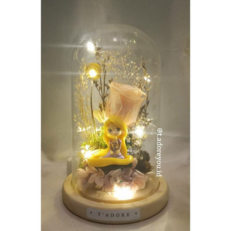 Large Princess Flower Dome : Rapunzel