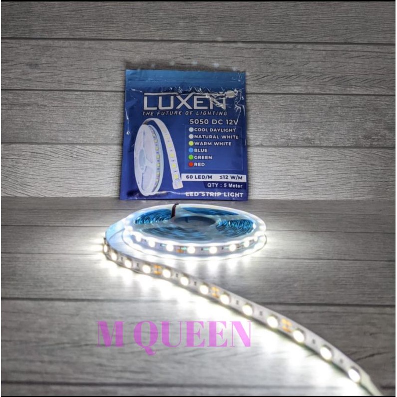 LAMPU LED STRIP 5050 DC 12V LUXEN / LED STRIP LUXEN 5050 5 METER
