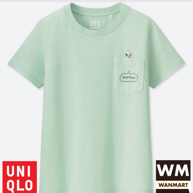  UNIQLO  Women T Shirt Grafis Kaos  Wanita  Snoopy Lengan 
