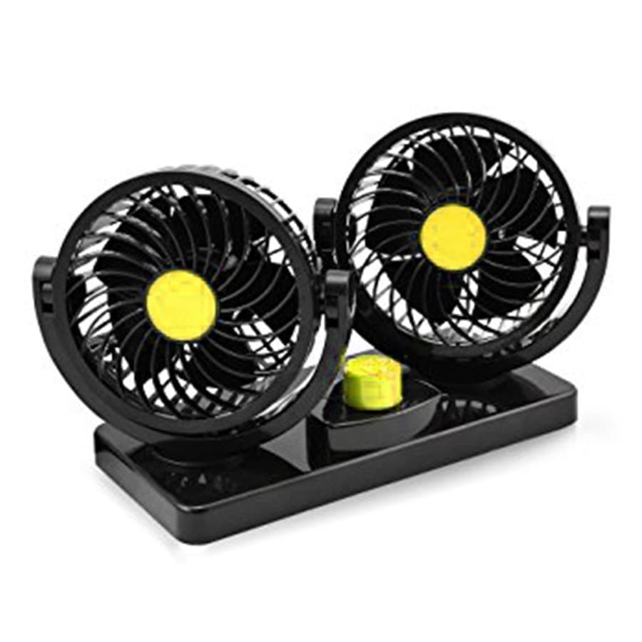 Kipas Angin DC 12 V Dengan Double Headed Vehicle Fan